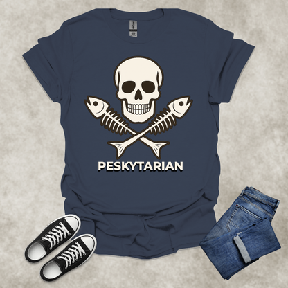 PESKYTARIAN — Fishing Lifestyle Satire Tee: Unisex Softstyle T-Shirt