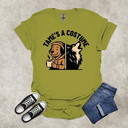 TAME IS A COSTUME — Lifestyle Contrast Tee: Unisex Softstyle T-Shirt