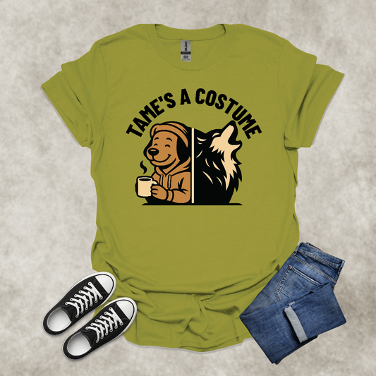 TAME IS A COSTUME — Lifestyle Contrast Tee: Unisex Softstyle T-Shirt