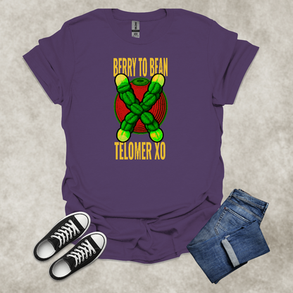 BERRY TO BEAN: TELOMER XO — Coffee Science Art Tee: Unisex Softstyle T-Shirt