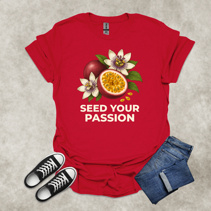 SEED YOUR PASSION — Botanical Graphic Tee: Unisex Softstyle T-Shirt