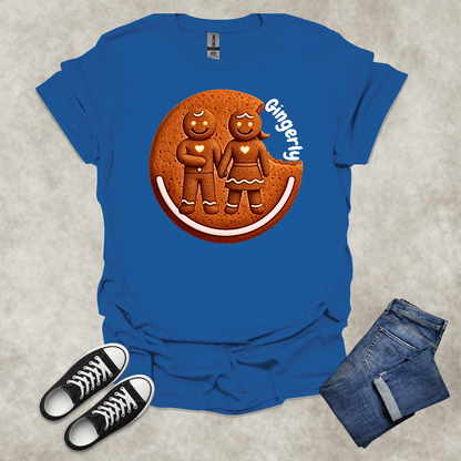 GINGERLY — Gingerbread Love Graphic Tee: Unisex Softstyle T-Shirt