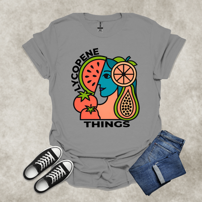 LYCOPENE THINGS — Abstract Produce Art Tee: Unisex Softstyle T-Shirt