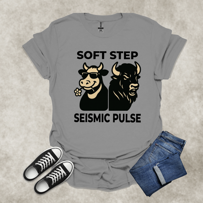 SOFT STEP: SEISMIC PULSE — Animal Symbolism Graphic Tee: Unisex Softstyle T-Shirt
