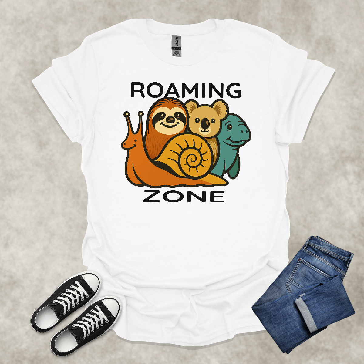 ROAMING ZONE — Rest-Inspired Lifestyle Tee: Unisex Softstyle T-Shirt