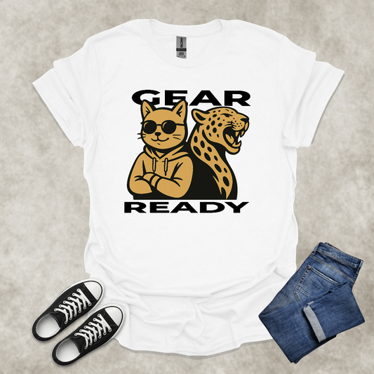 GEAR READY — Dual Nature Graphic Tee: Unisex Softstyle T-Shirt