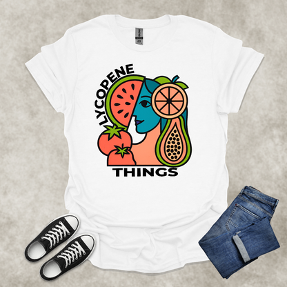 LYCOPENE THINGS — Abstract Produce Art Tee: Unisex Softstyle T-Shirt