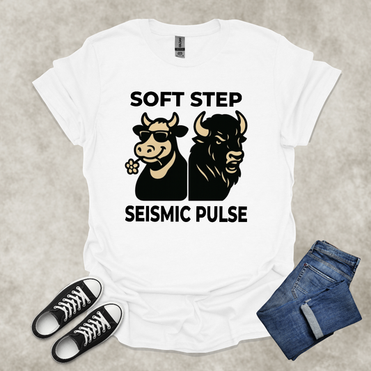 SOFT STEP: SEISMIC PULSE — Animal Symbolism Graphic Tee: Unisex Softstyle T-Shirt